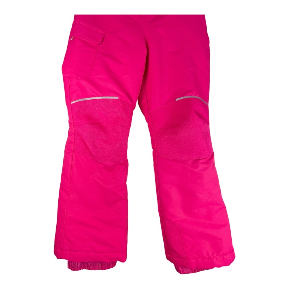 Swiss Tech Girls L 10-12 Pink Insulated Snow Bib Ski Pants Overalls - Picture 4 of 11